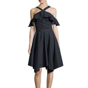 NEW Derek Lam 10 Crosby Halter Poplin Dress